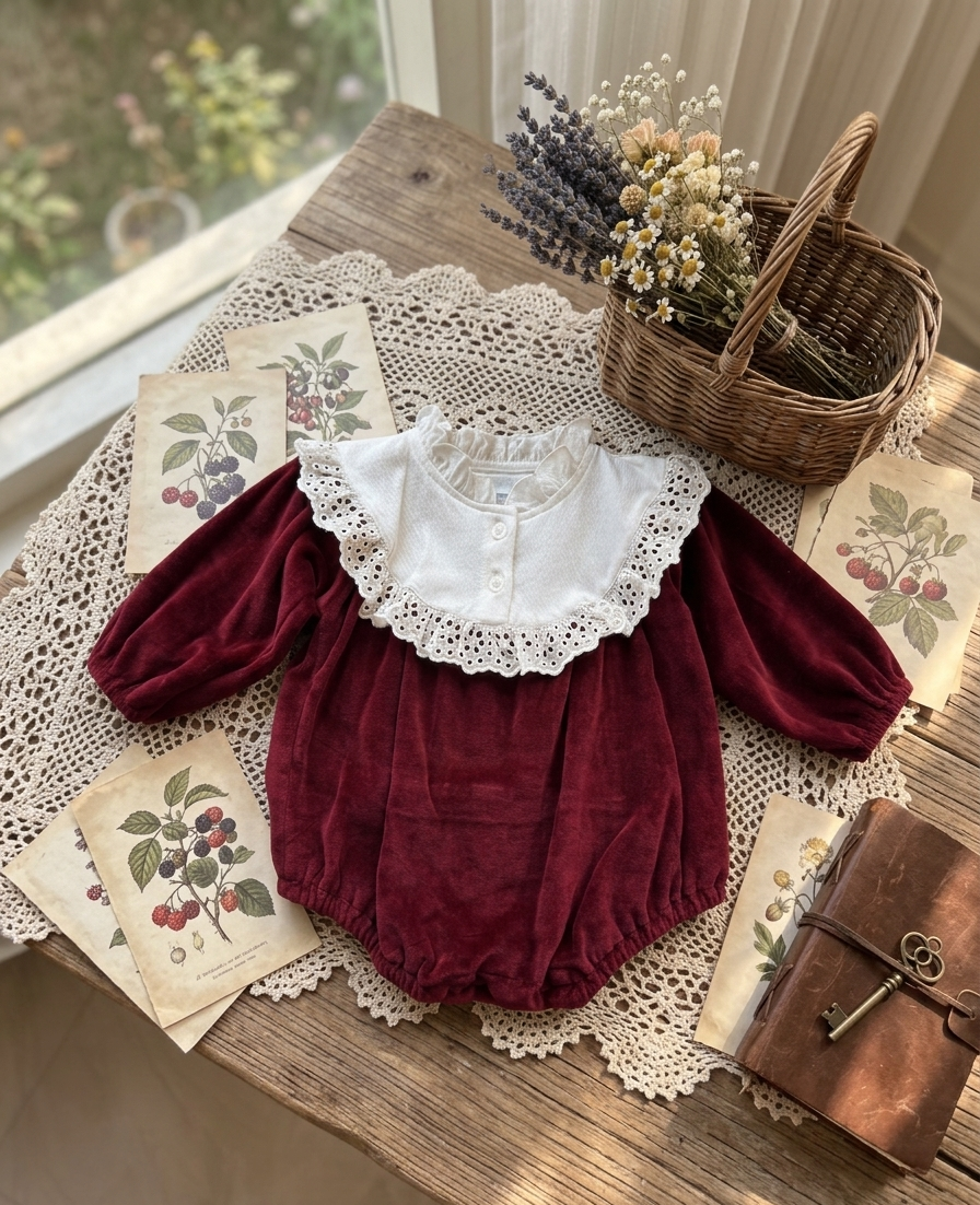 Ruby Velvet romper