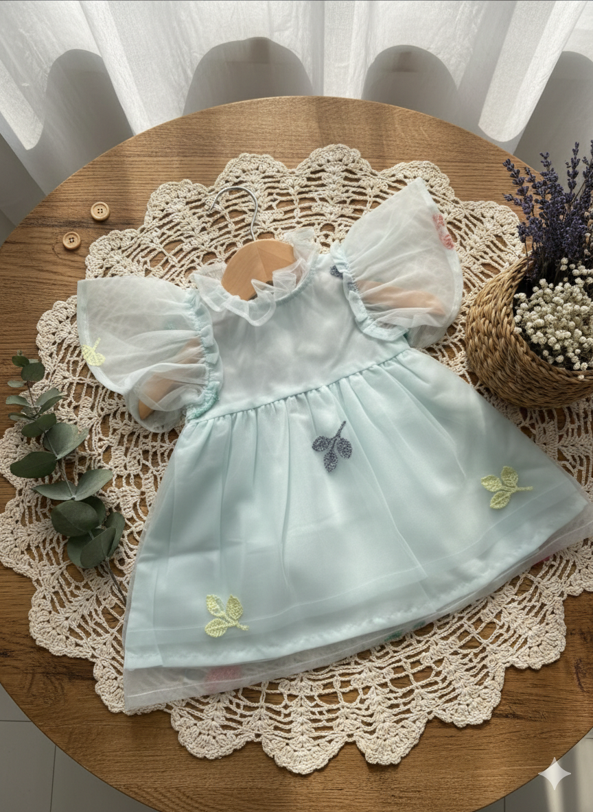 Mint Flutter frock
