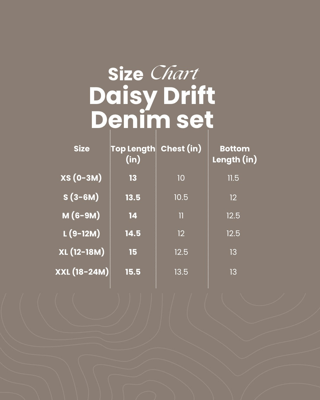 Daisy Drift Denim set