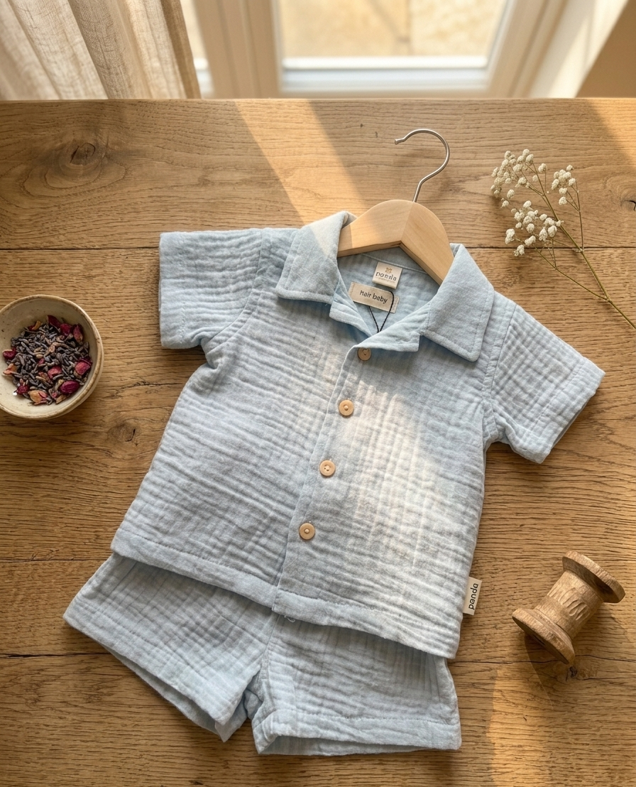 Sky Muslin co-ord
