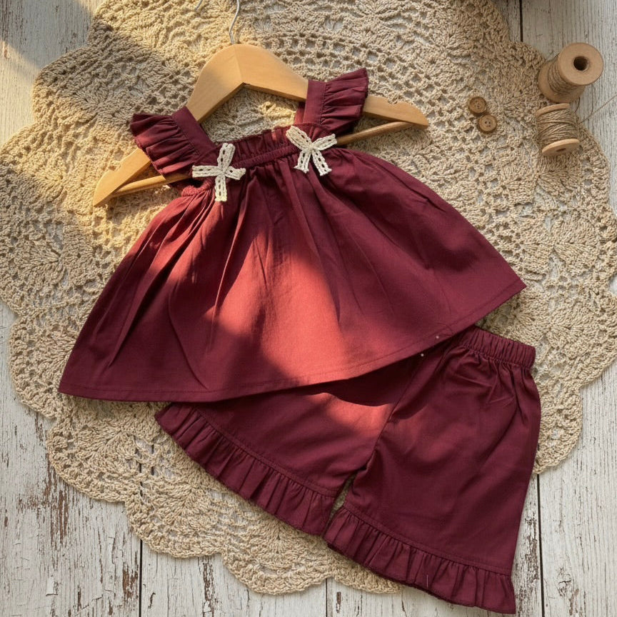 Plum Bows set