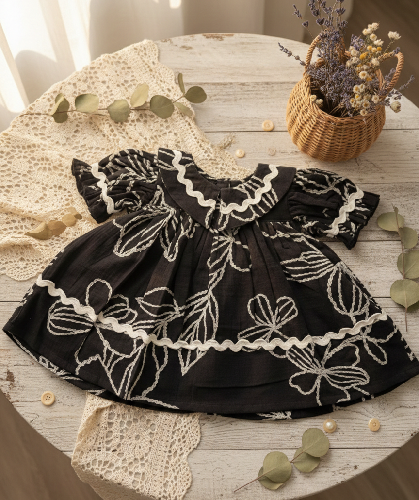 Flora Ebony frock