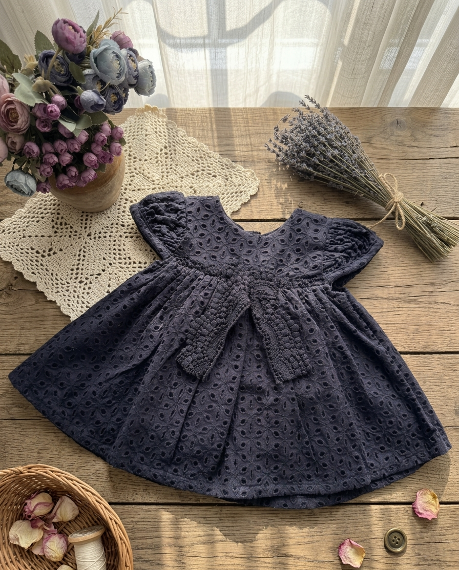 Midnight Flutter frock