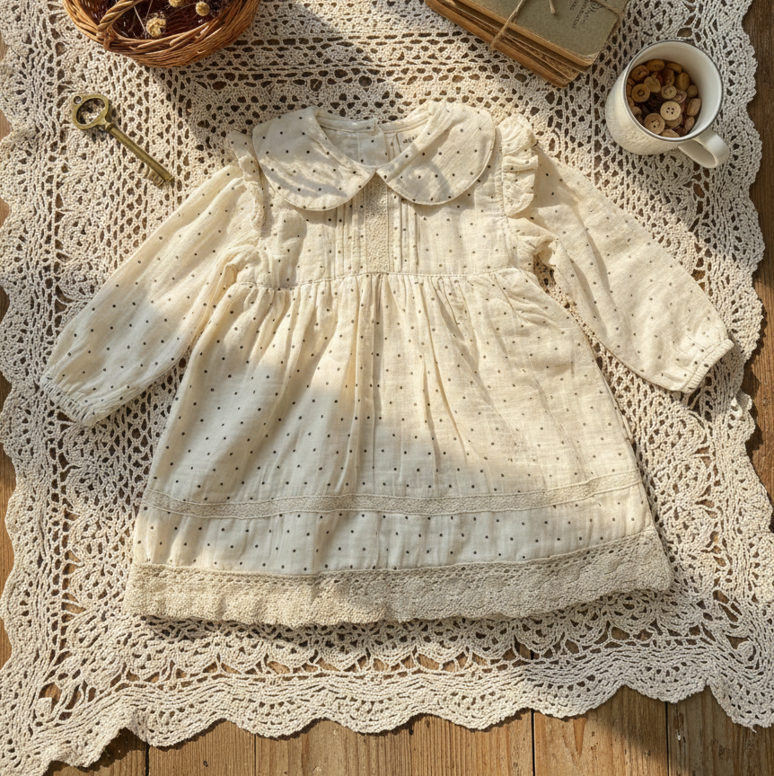Ivory Dots frock