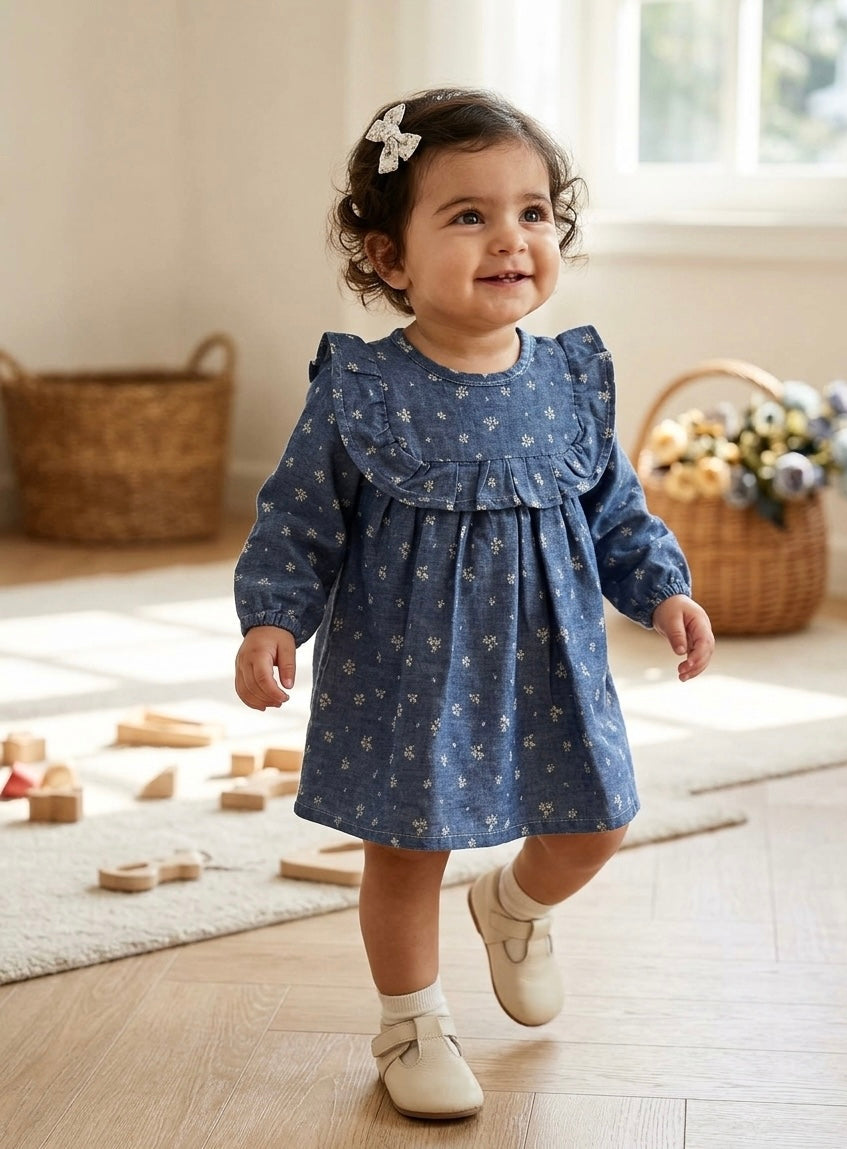 Daisy Fields Cotton Denim frock