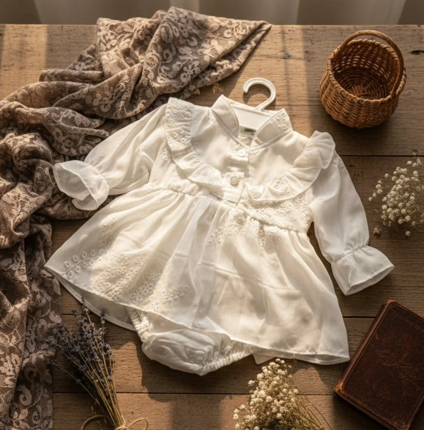 Flora White romper