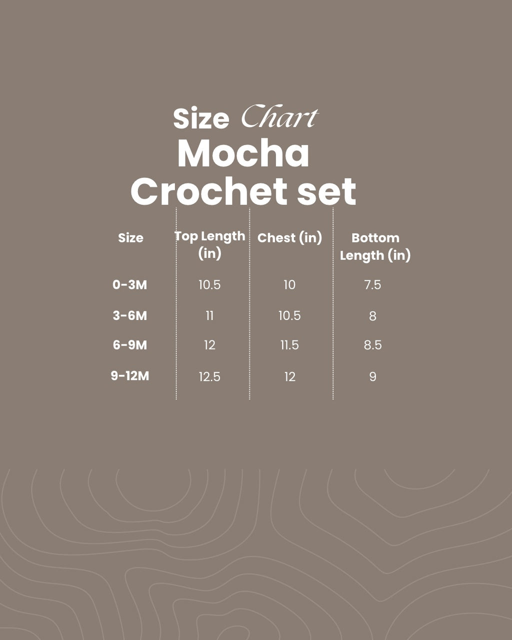Mocha Crochet Lace set