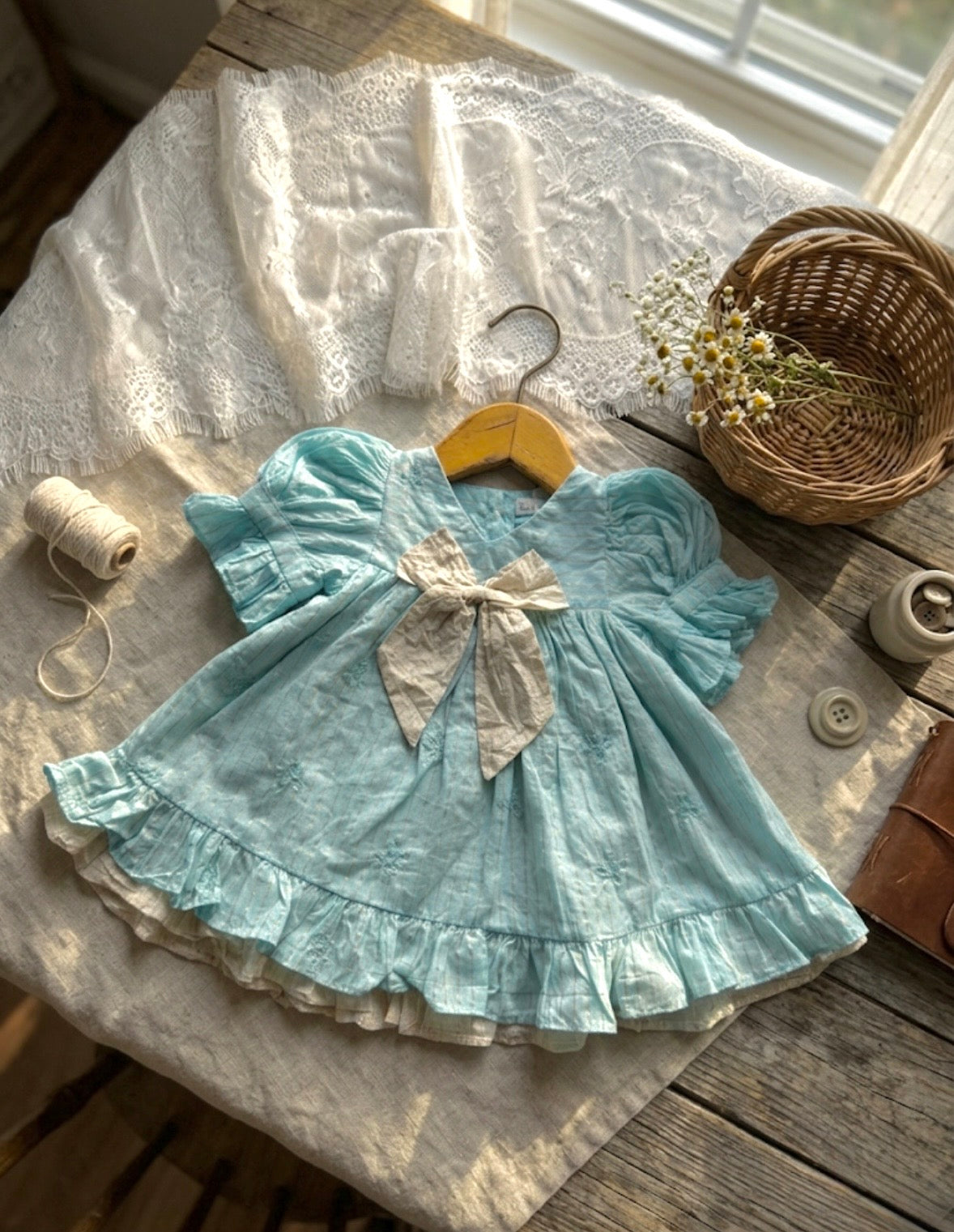 Celeste Shimmer & Bow frock