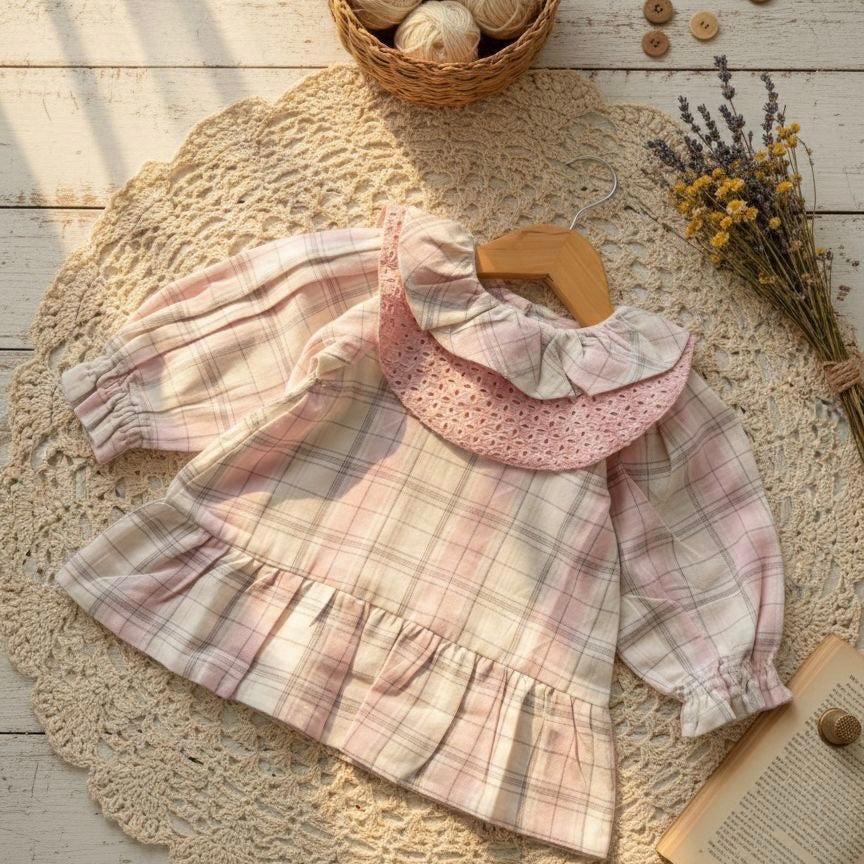 Roseplaid Top
