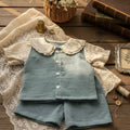 Teal Cottage shorts set
