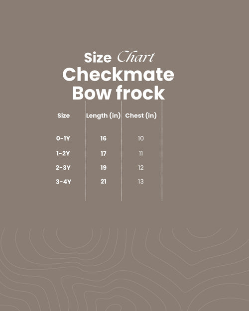 Checkmate Bow frock