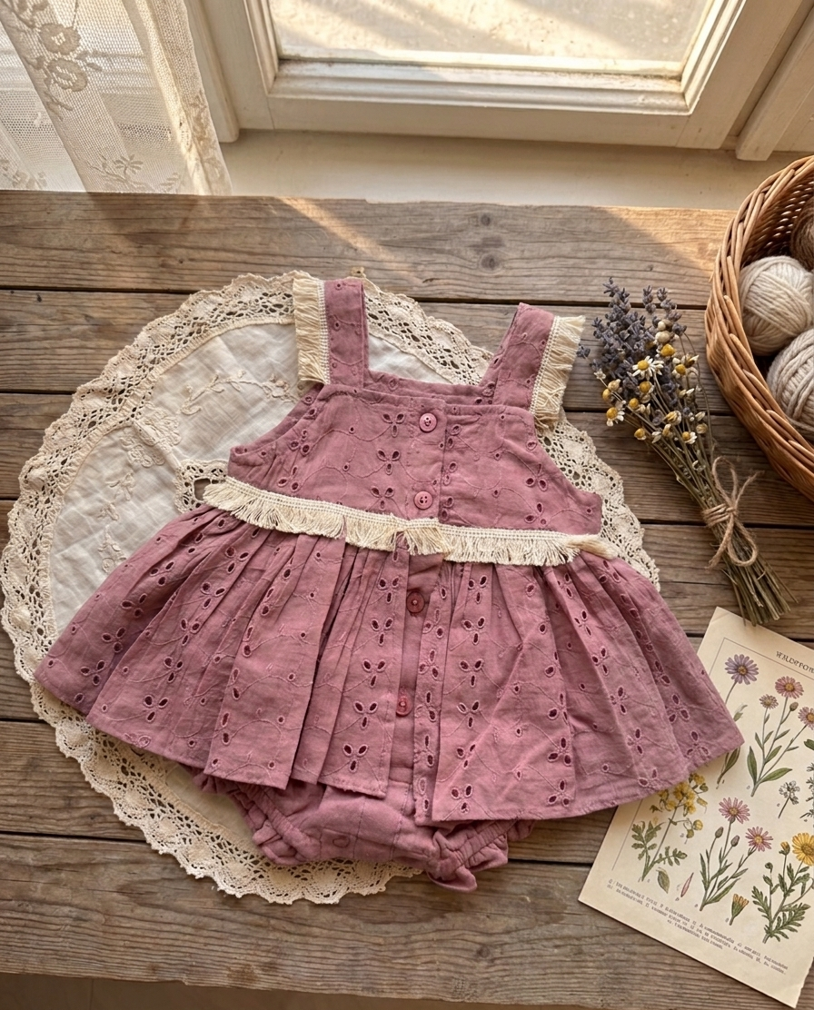 Mauve Lark romper