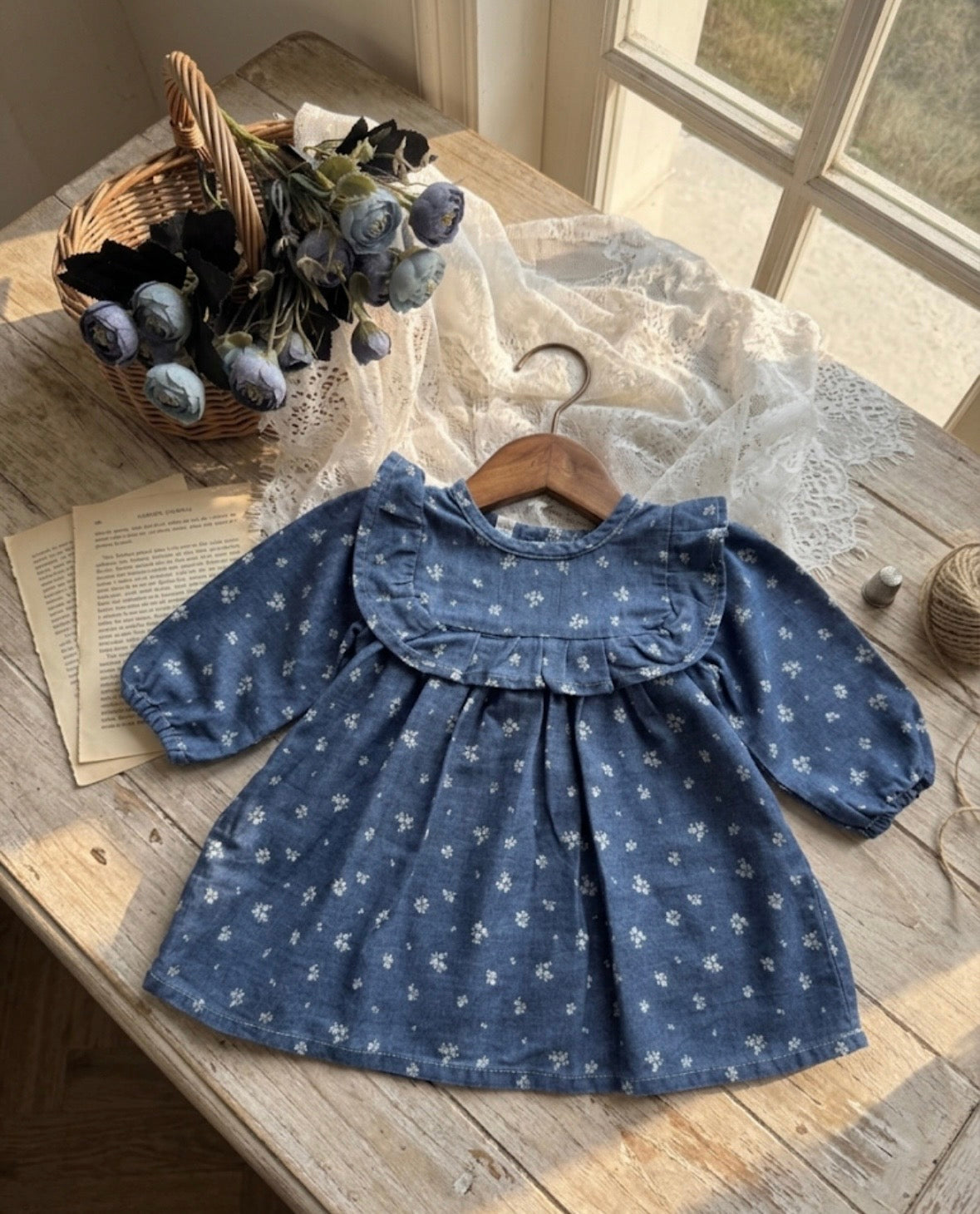 Daisy Fields Cotton Denim frock
