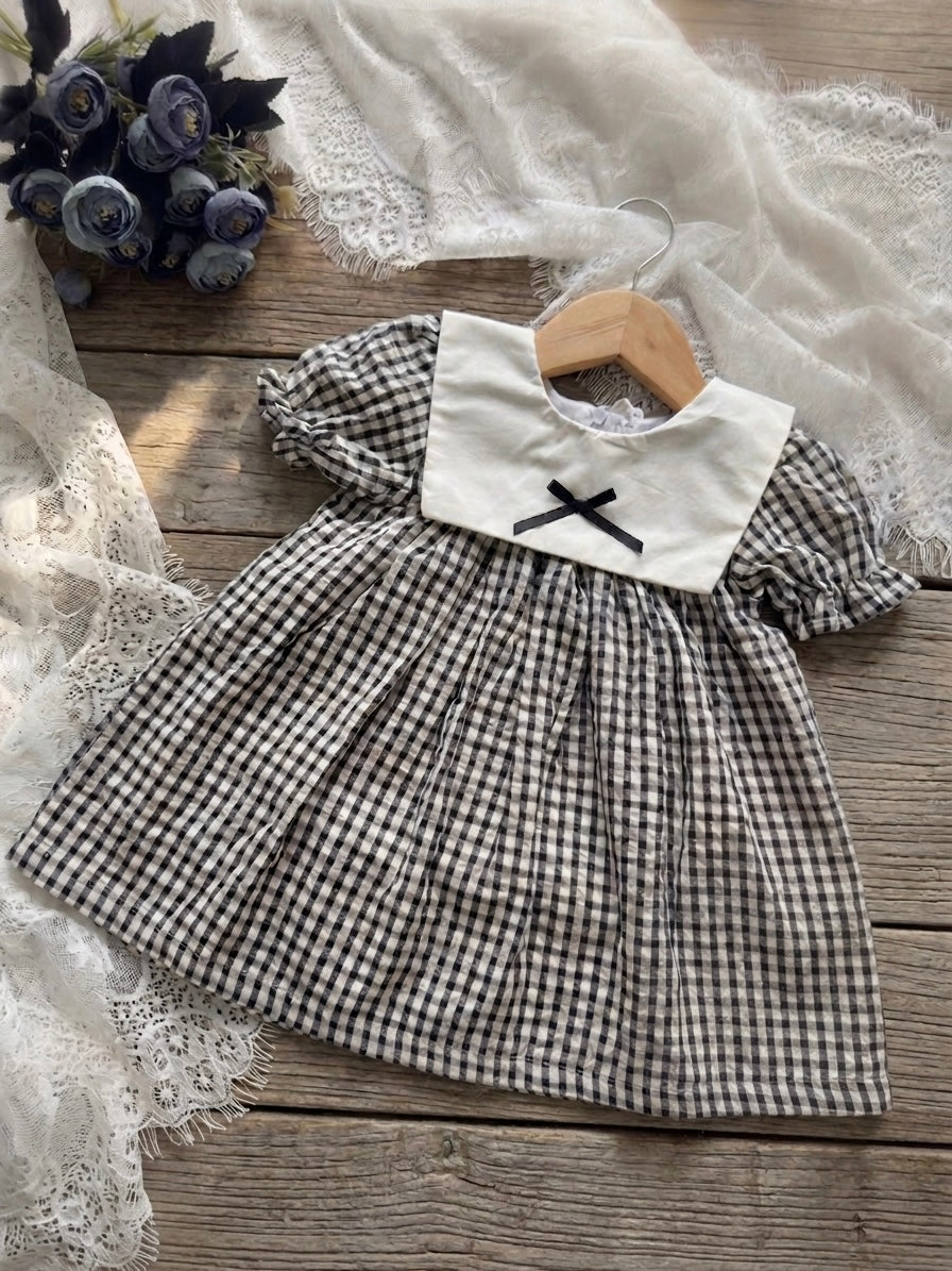 Checkmate Bow frock
