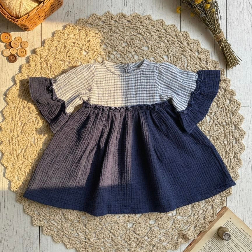 Indigo Stripes frock