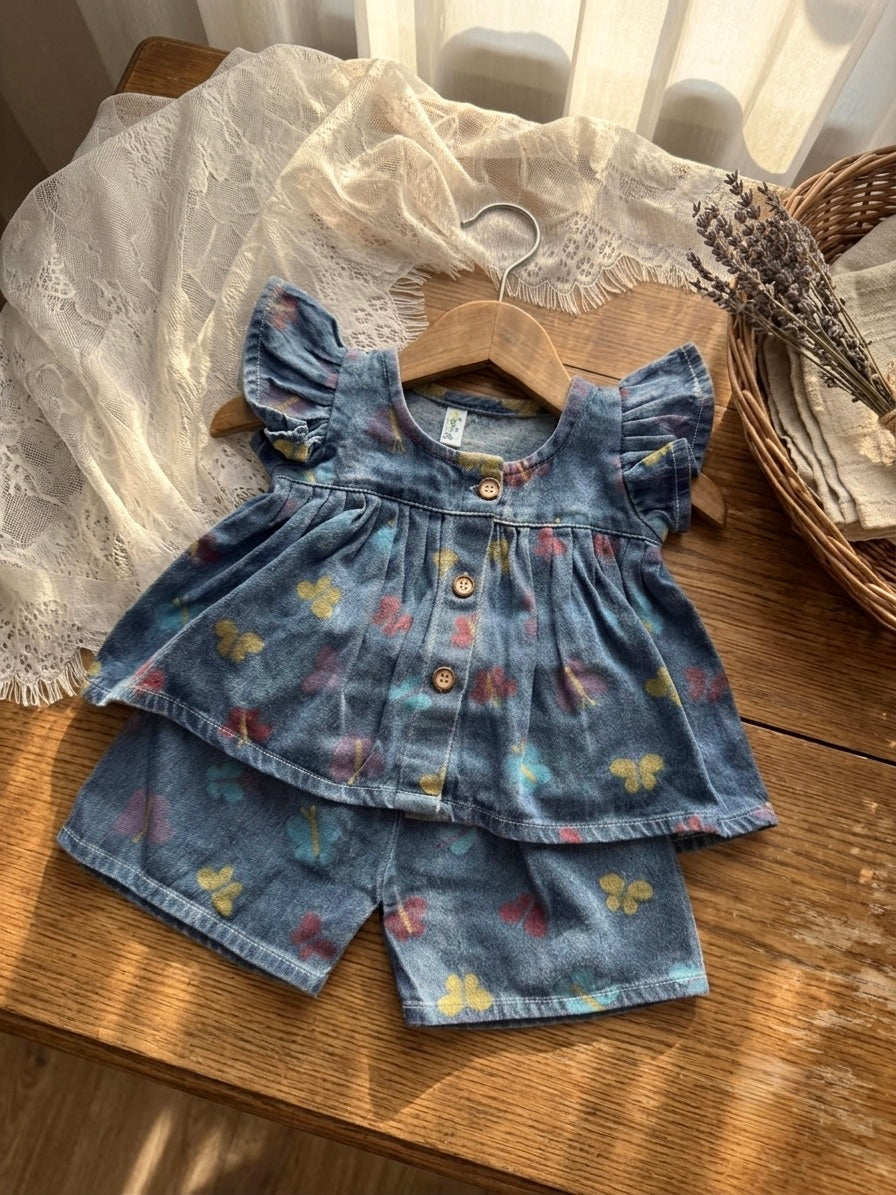 Poppins Flutter Denim Set