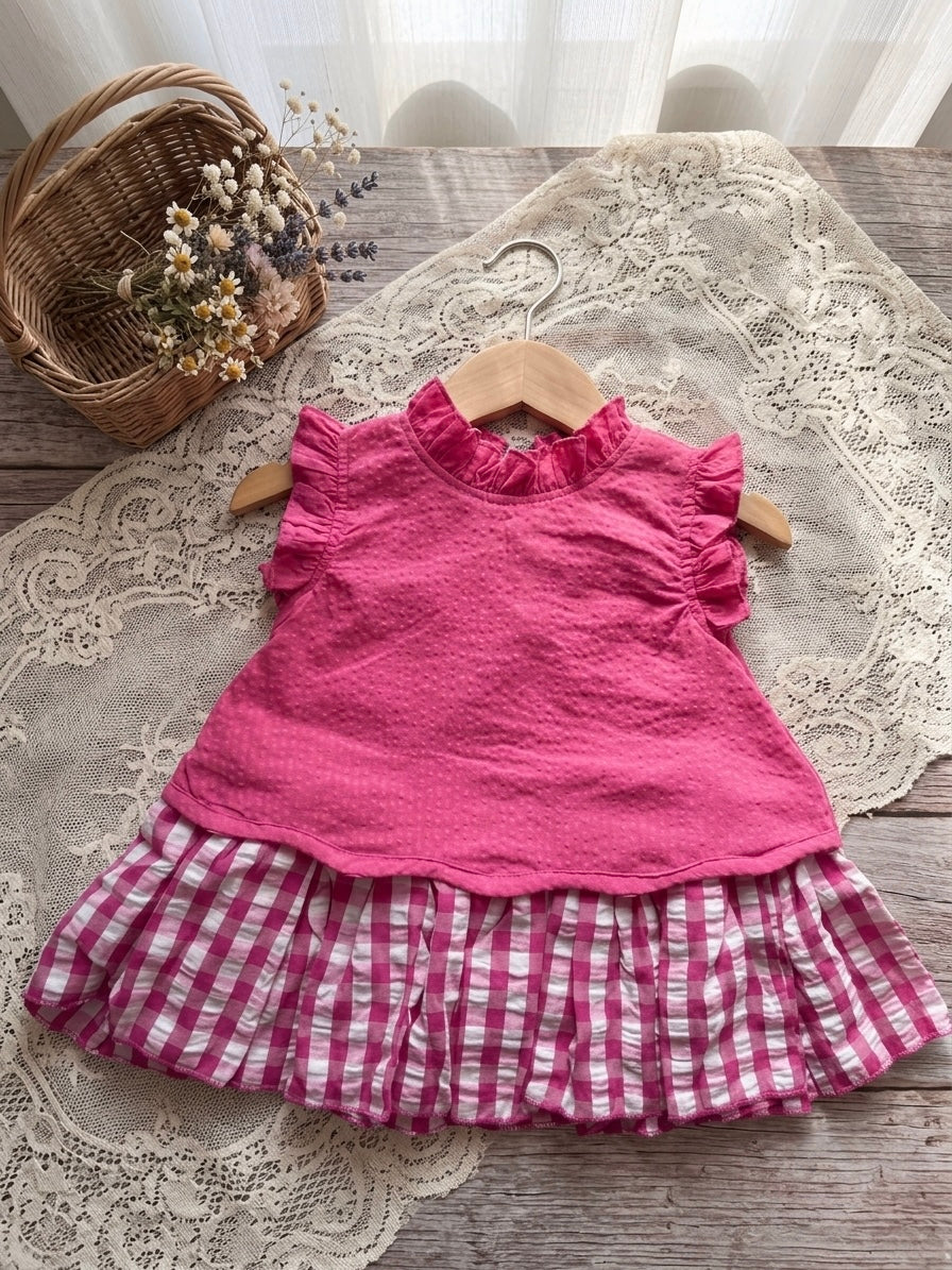 Berry Tartan frock