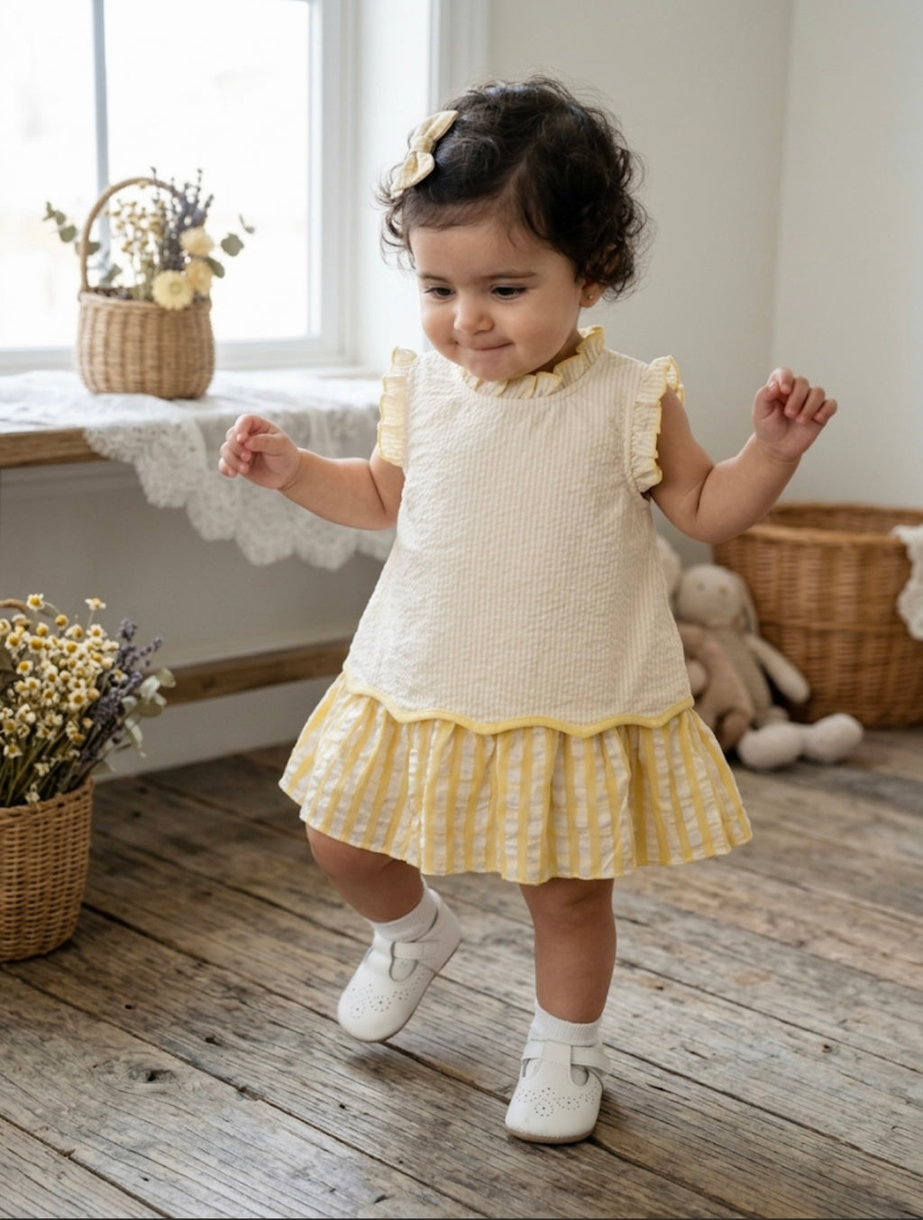 Sunshine Peony frock