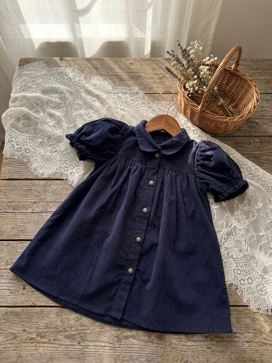 Midnight Corduroy frock