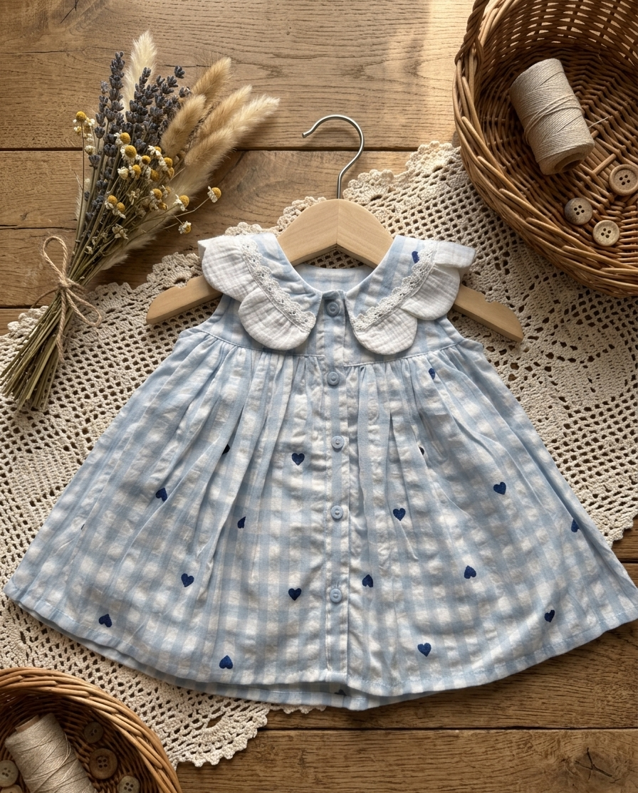Bluebell Hearts frock