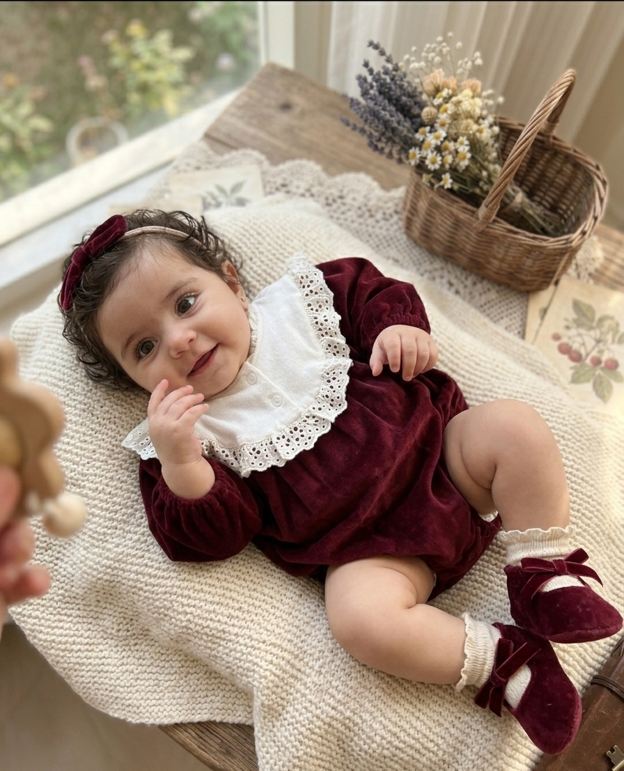 Ruby Velvet romper