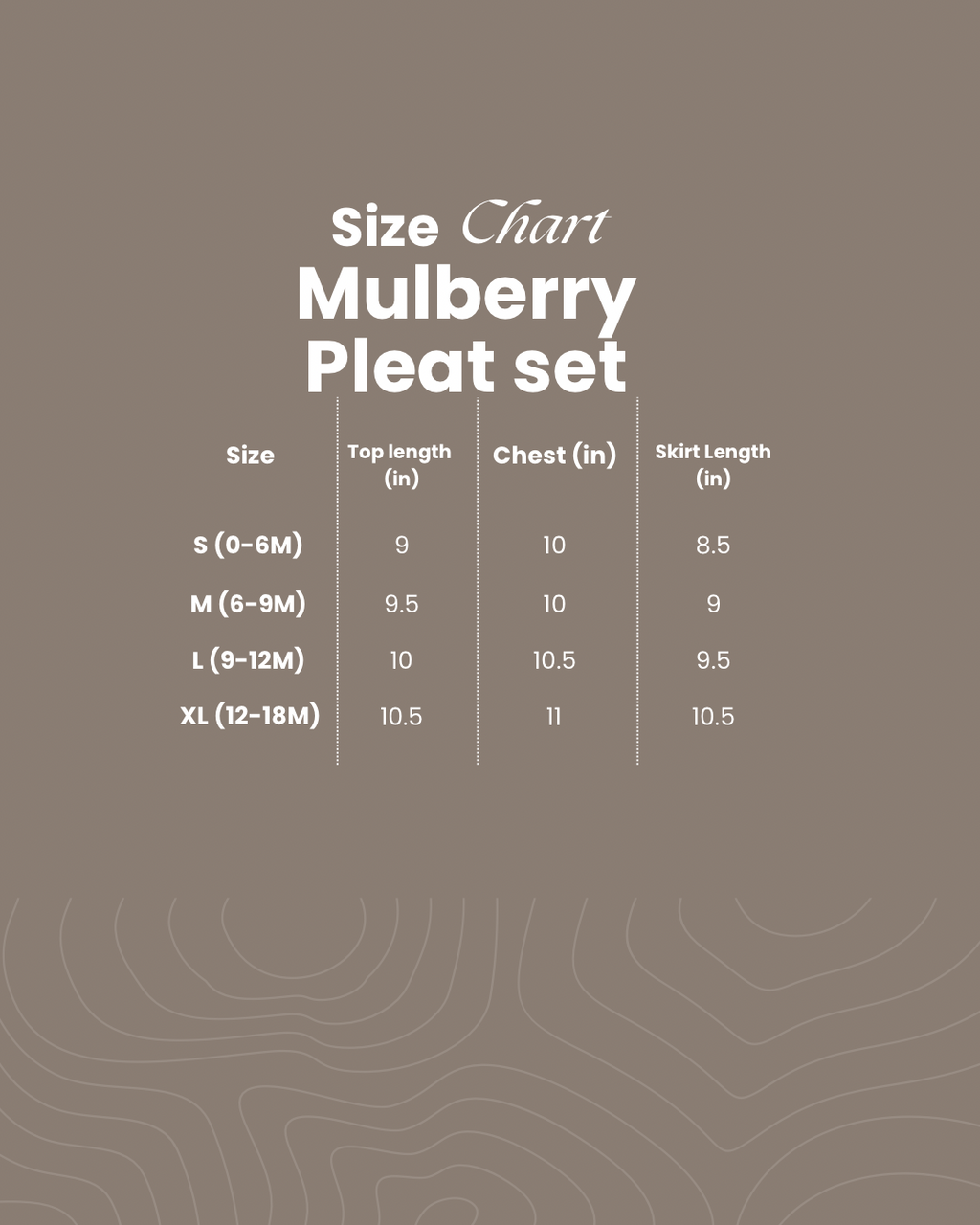Mulberry Pleat set