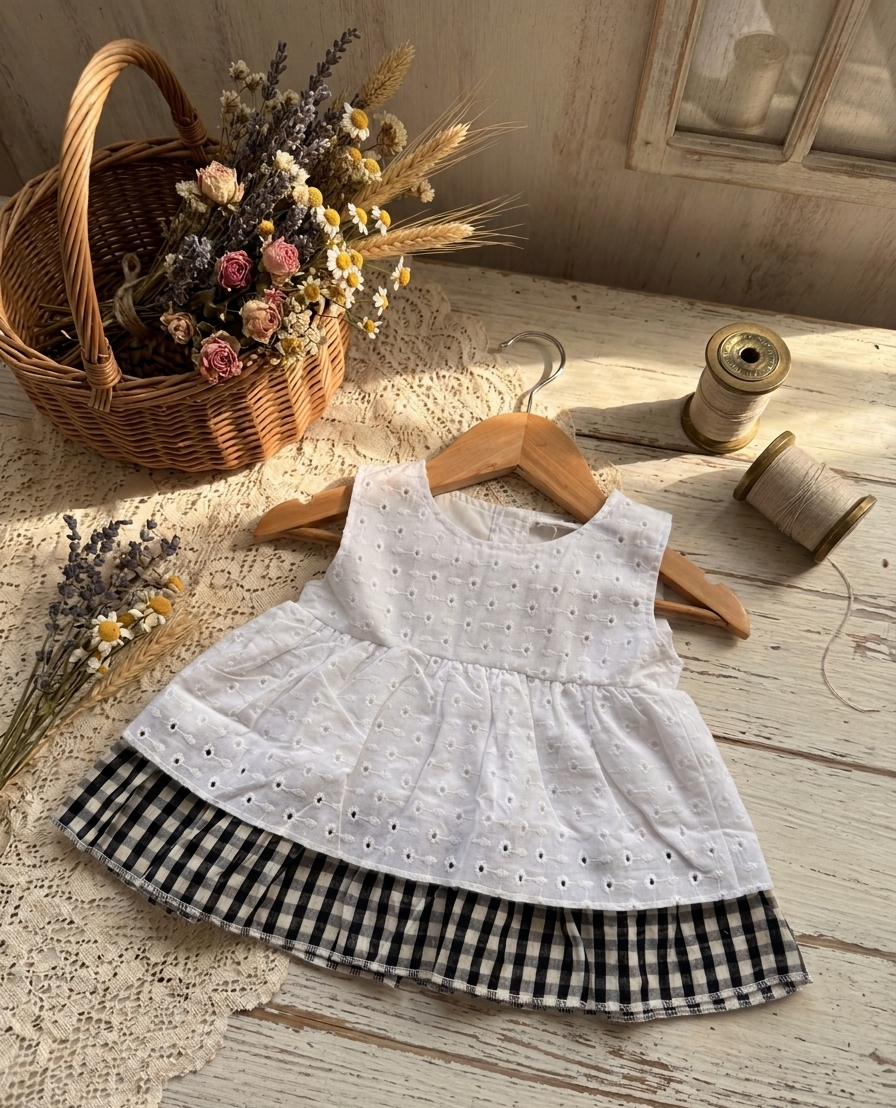 Noir Check frock
