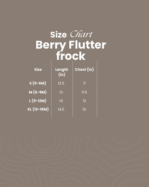 Berry Flutter Bow frock