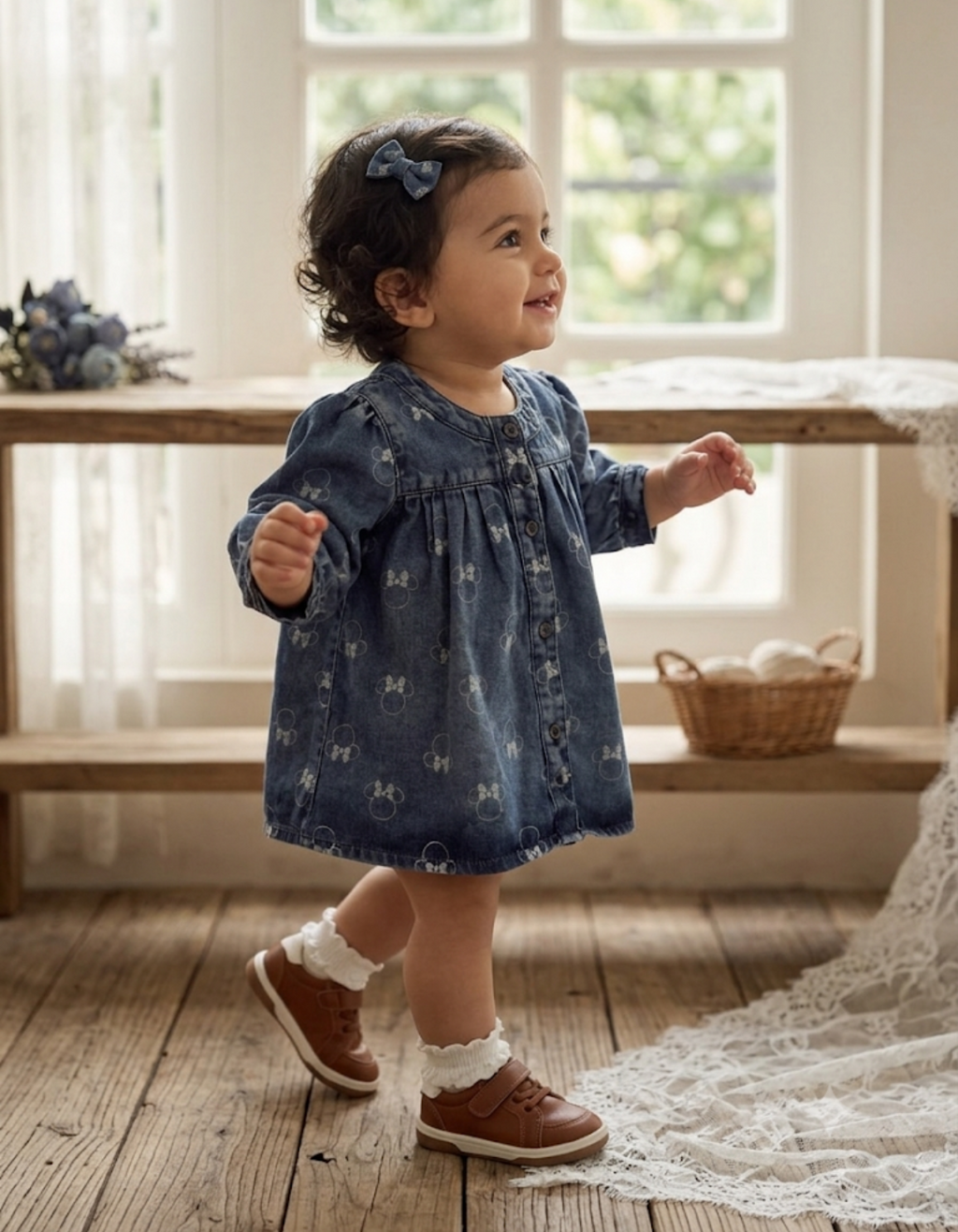Minnie Skater Denim Dress
