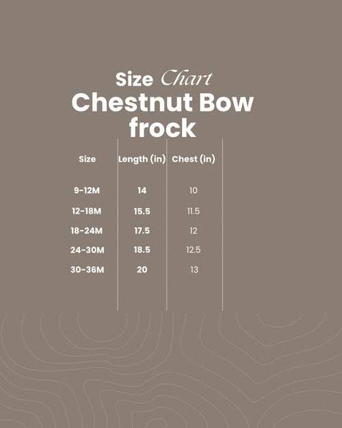 Chestnut Bow frock