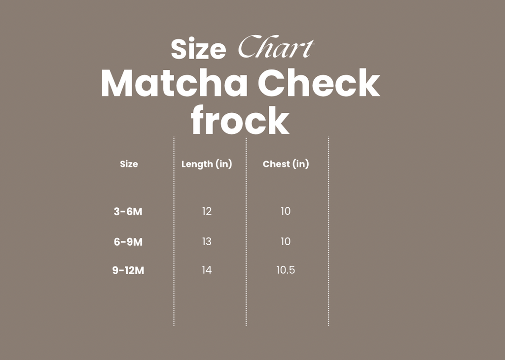 Matcha Check frock