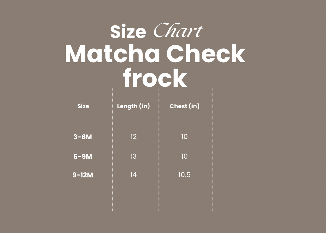 Matcha Check frock